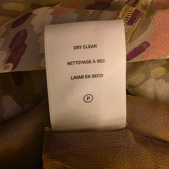 Velvet by Graham & Spencer Dress Womens Large Green Purple Ikat Abstract Maxi - Picture 15 of 15